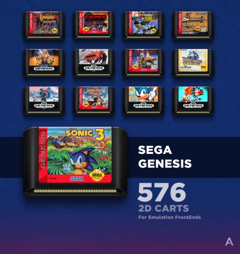 Sega Genesis 2d Carts Arcdragon Sega Genesis Launchbox