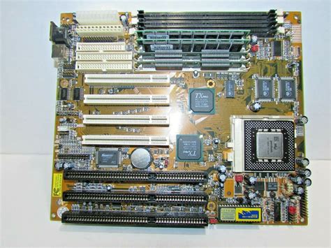 Intel Socket 7 Motherboard Mb82165087 Pentium Mmx Ram Ebay