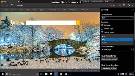 How To Make Bing Your Homepage In Microsoft Edge Youtube