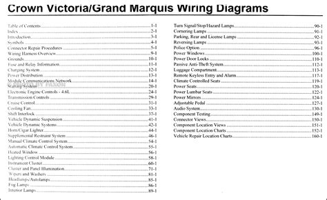 2010 Crown Victoria & Grand Marquis Wiring Diagram Manual ...