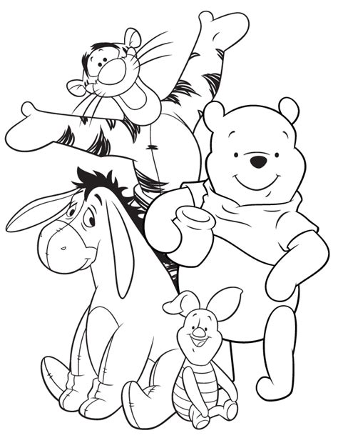 Eeyore Christmas Coloring Pages Coloring Home