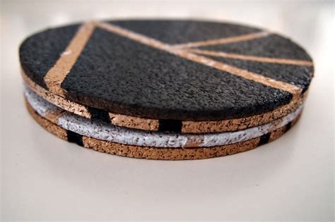 Shop thousands of high quality, gold drink coasters designed by artists. DIY Gold, Black and White Cork Coasters