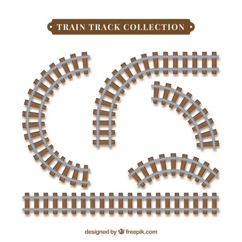Train Track Vector At Collection Of Train Track