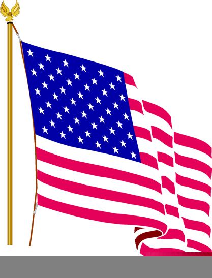 Us Flag On Pole Clipart Free Images At Vector Clip Art