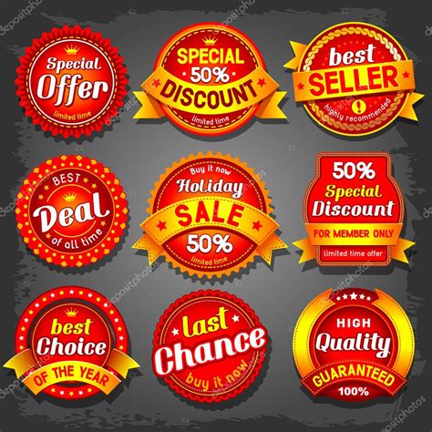 Sale Labels — Stock Vector © Pazhyna 29990317