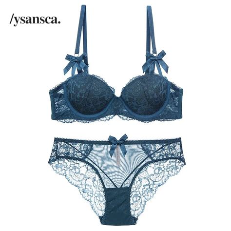 abc cup sexy women bra set ultra thin lace embroidery push up bra panty set underwear bra sets