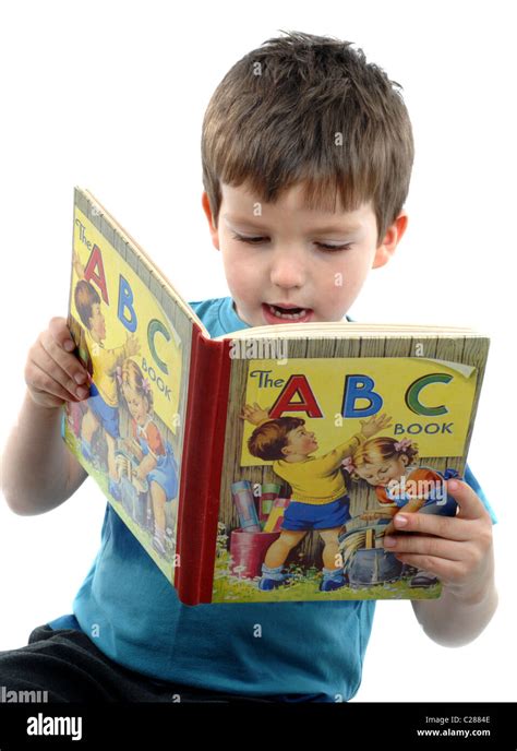 Boy Reading A Book Child Reading Stock Photo Alamy