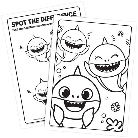 PartyCity Baby Shark Jumbo Coloring & Activity Book | Hamilton Place