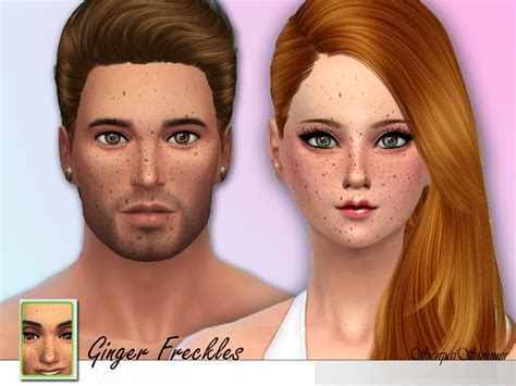 The Sims Resource Ginger Freckles By Senpaisimmer Sims 4 Downloads
