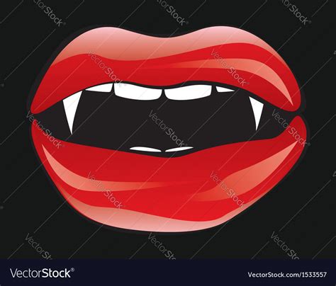 Vampire lips Royalty Free Vector Image - VectorStock