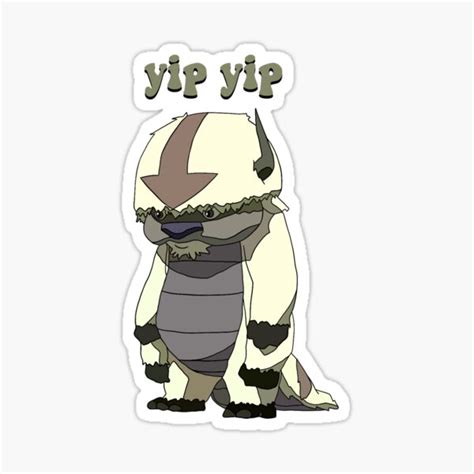 Appa Yip Yip Sticker By Samisuser Redbubble