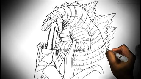 How To Draw Godzilla Vs Muto Youtube