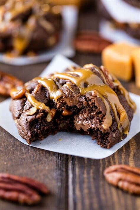 Chocolate Turtle Cookies Recipe Free Shipment Option Yummy