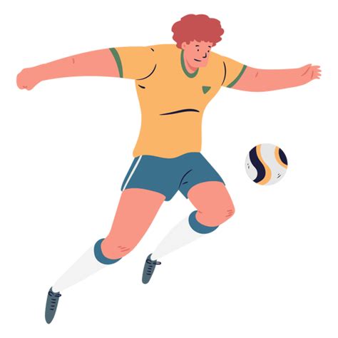 Cartoon Male Soccer Player Transparent Png And Svg Vector File