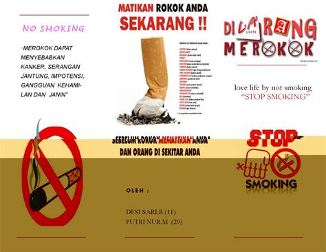 Bahaya Merokok Poster Contoh Poster Riset IMAGESEE