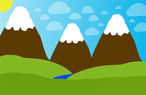 Animated Mountain Range