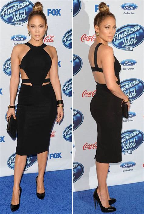 Jennifer Lopez Wears Sexy Black Dress To American Idol Afterparty With