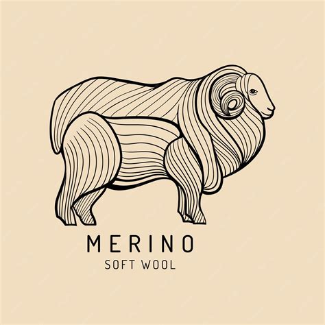 Premium Vector Merino Sheep Logo Label Vector Ram Illustration Ewe