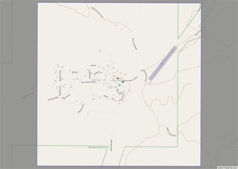 Map Of Placerville City Idaho