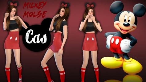 Sims4 Creating A Mickey Mouse Sim Youtube