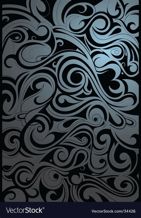 Tribal Swirl Background Royalty Free Vector Image