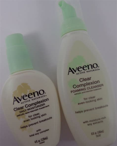 Review Aveeno Clear Complexion Foaming Cleanser And Daily Moisturizer