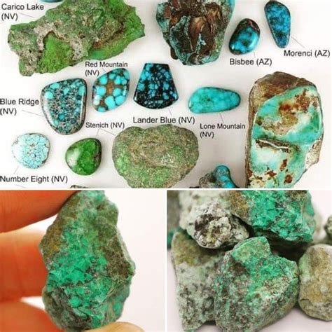 Different Types Of Turquoise Above Below Is The Special Rough African