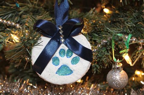 Diy Homemade Dog Paw Print Christmas Ornaments Furparent Keepsake
