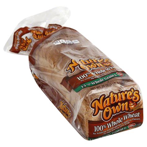 Natures Own 100 Whole Wheat Bread 20 Oz Bread Poster