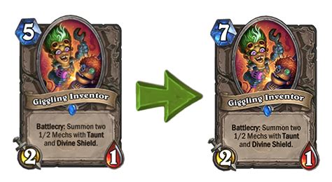 Normally, cards which have been nerfed will be made disenchantable for their full crafting cost, for a short adjustment period of 2 weeks. Three Powerful Hearthstone Cards Just Got Nerfed | Kotaku UK