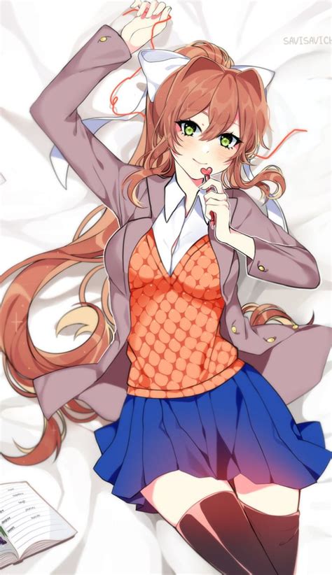 Ddlc Monika 1 Literature Club Literature Anime Girl