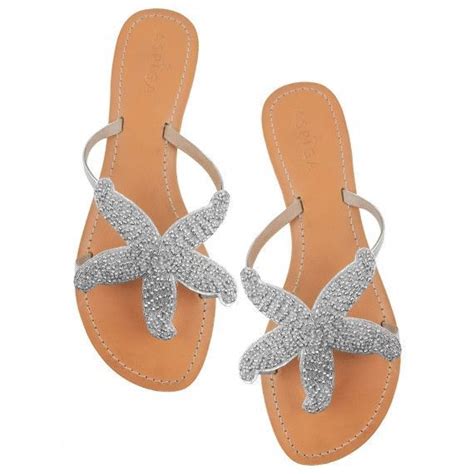 Starfish Flat Sandal Beaded Sandals Starfish Sandals Beaded Leather