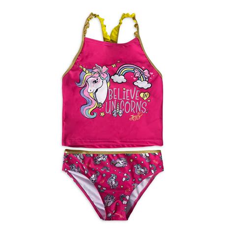 Jojo Jojo Siwa Girls Two Piece Tankini Swimsuit With Upf 50 Sizes