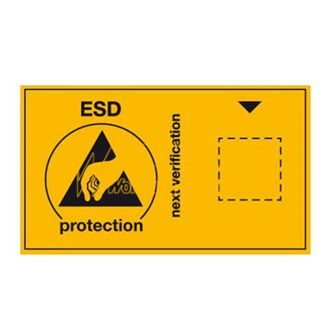 Esd Label Esd Protection Next Verification Mro Essentials