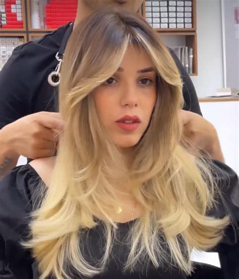 36 Trendy Curtain Bangs Look Incredible On Everyone — Ombre Blonde