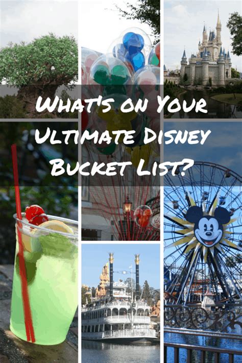 Whats On Your Ultimate Disney Bucket List
