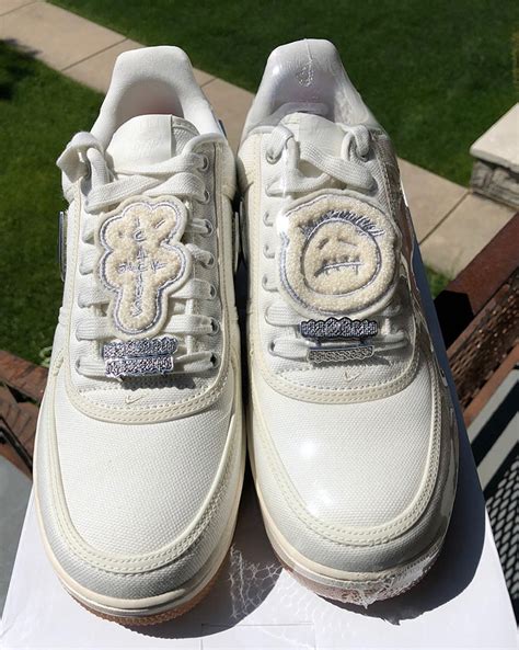 A Closer Look At The Travis Scott X Nike Air Force 1 Low Sail Nice