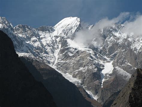 Chari Khand 5886 M East Face View From Jaglot On Kkh Flickr