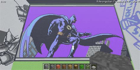 Pixel Art Minecraft Batman