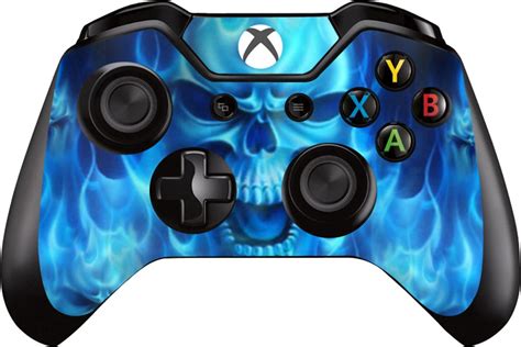 Xbox One Controller Sticker Blue Skull Xbox Controller