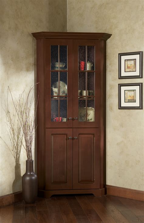 Corner Cabinet With Glass Doors – HomesFeed