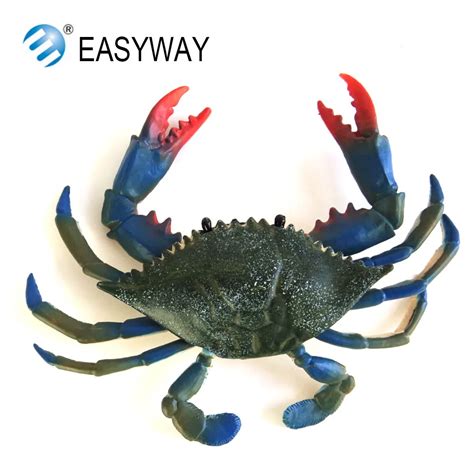 Sale Easyway Simulation Animals Seafood Model Plastic Crab Toy Sea Life