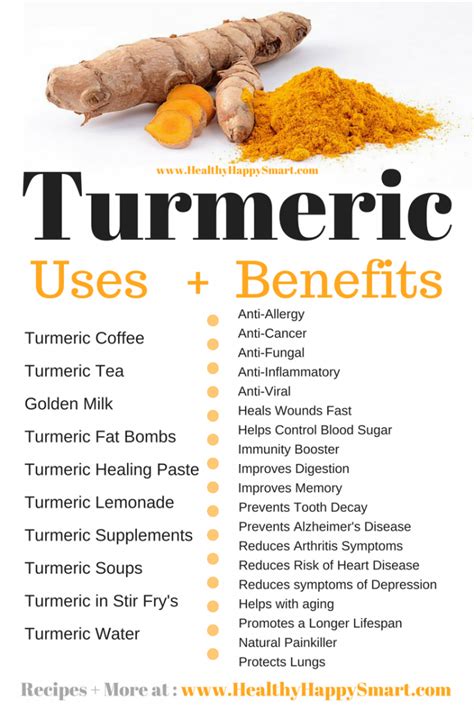 The Best Turmeric Uses Benefits Healthy Happy Smart Turmeric
