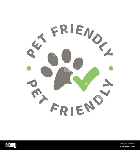 Pet Friendly Vector Label Stock Vector Image And Art Alamy