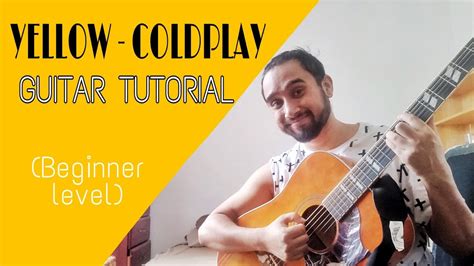 Yellow Coldplay Guitar Tutorial Beginner Mirror View Youtube