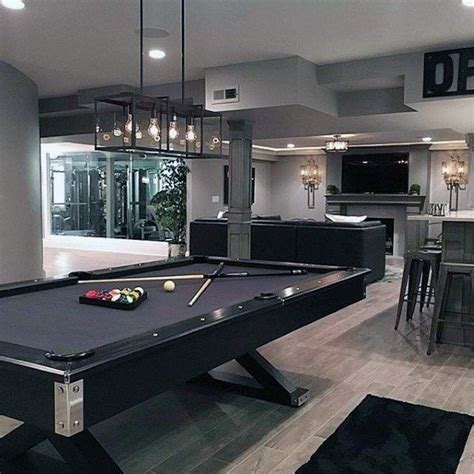 Mesa De Pool Y Sillones Con Tele Y Un Bar Dream Home Design Modern