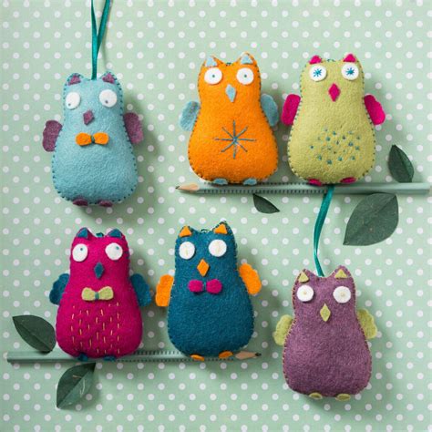 Happy Owls Felt Craft Kit By Corinne Lapierre