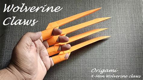 Diy Wolverine Claws Origami X Men Paper Wolverine Claws Easy