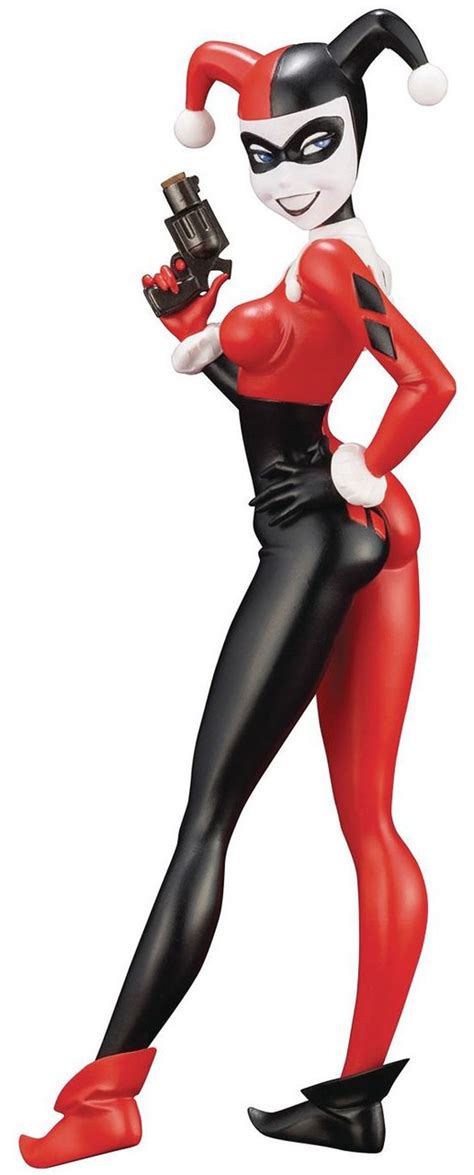 dc batman the animated series artfx harley quinn 110 statue btas version kotobukiya toywiz