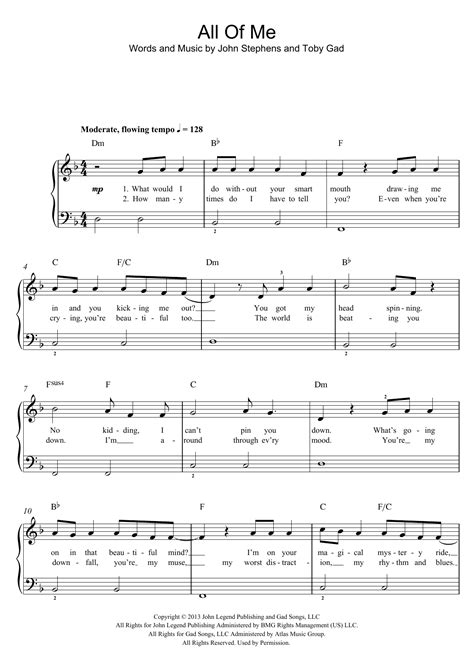 Everyone can see this score. All Of Me | Sheet Music Direct